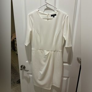 Lulus Westwood White Half Sleeve Dress